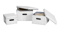 Image Dinnerware Storage Boxes, 3 Set, White