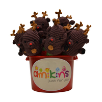 Image amikins Bucket of Reindeer Rattles, 9 pcs