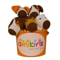 Image amikins Bucket of Dog Dolls