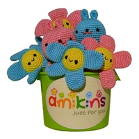Image amikins Bucket of Bunny & Flower Rattles